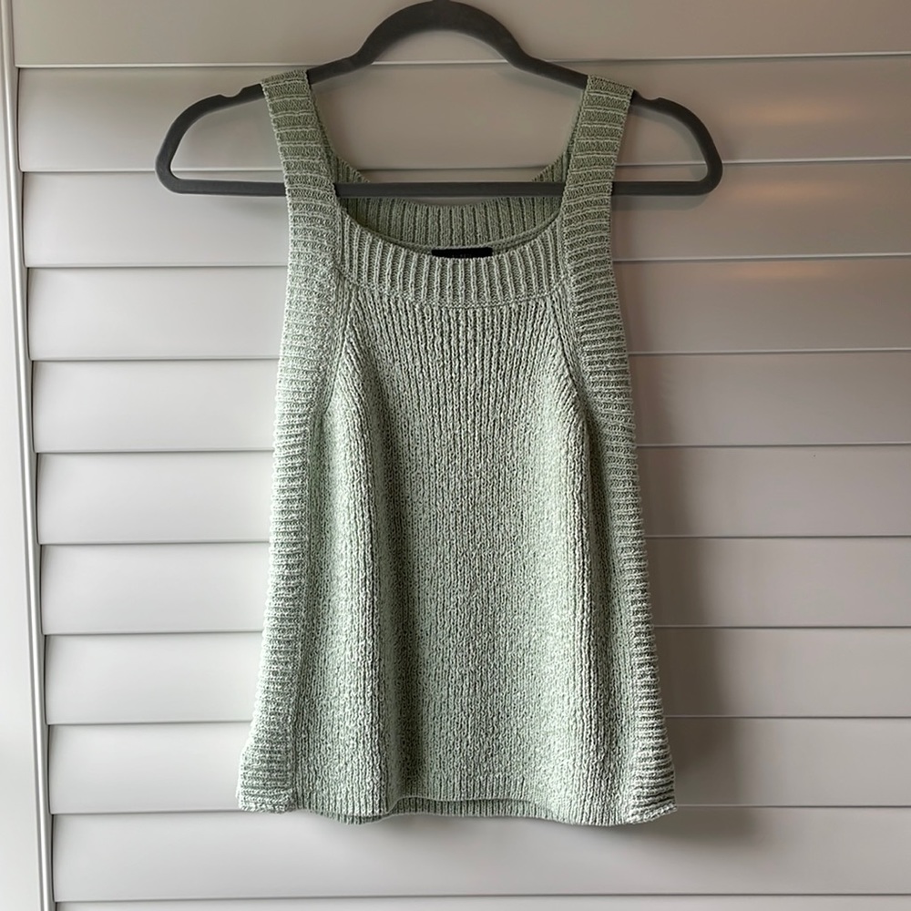 jcrew mint knit tank top NWOT